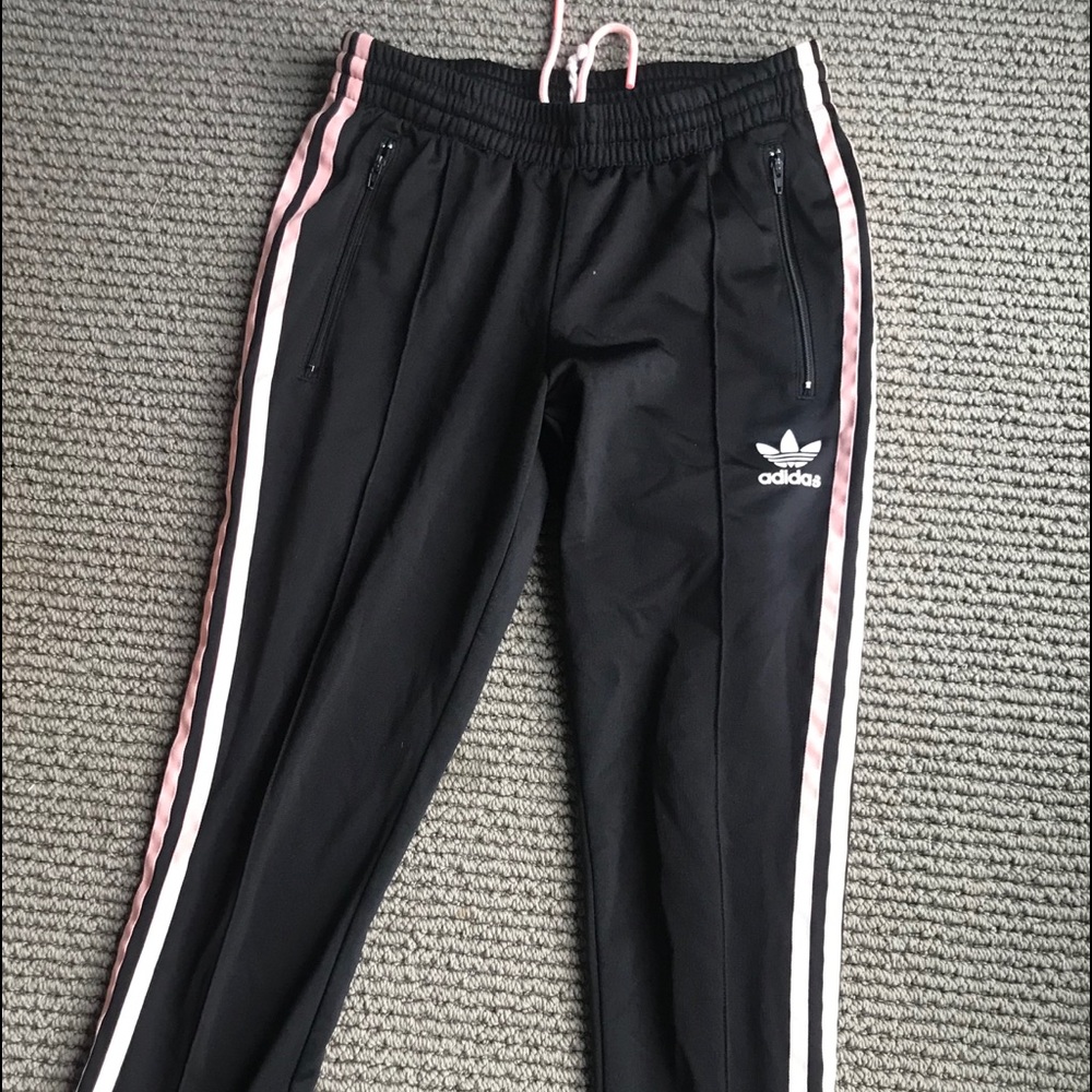 Adidas pink track pants